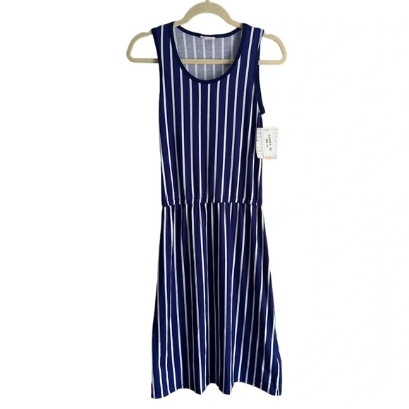 NWT LULAROE SUMMER STRIPED DRESS - Picture 1 of 4